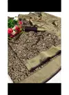 Purple Colour Alankar Exclusive Designer Lichi Silk Festival Wear Saree 01